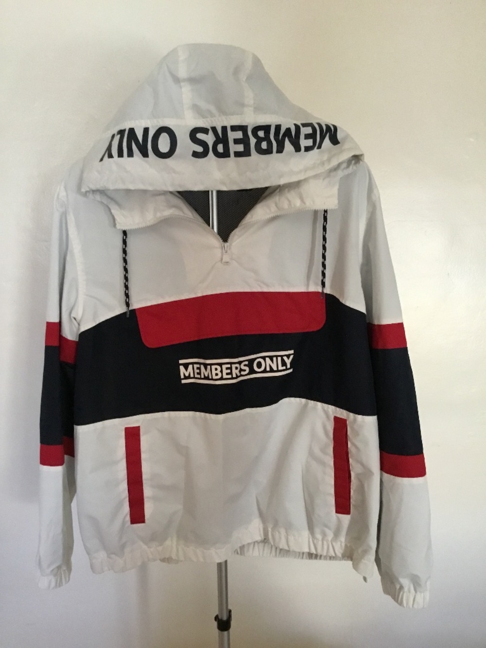 Members Only Menβs X-large Streetwear Windbreaker Jacket